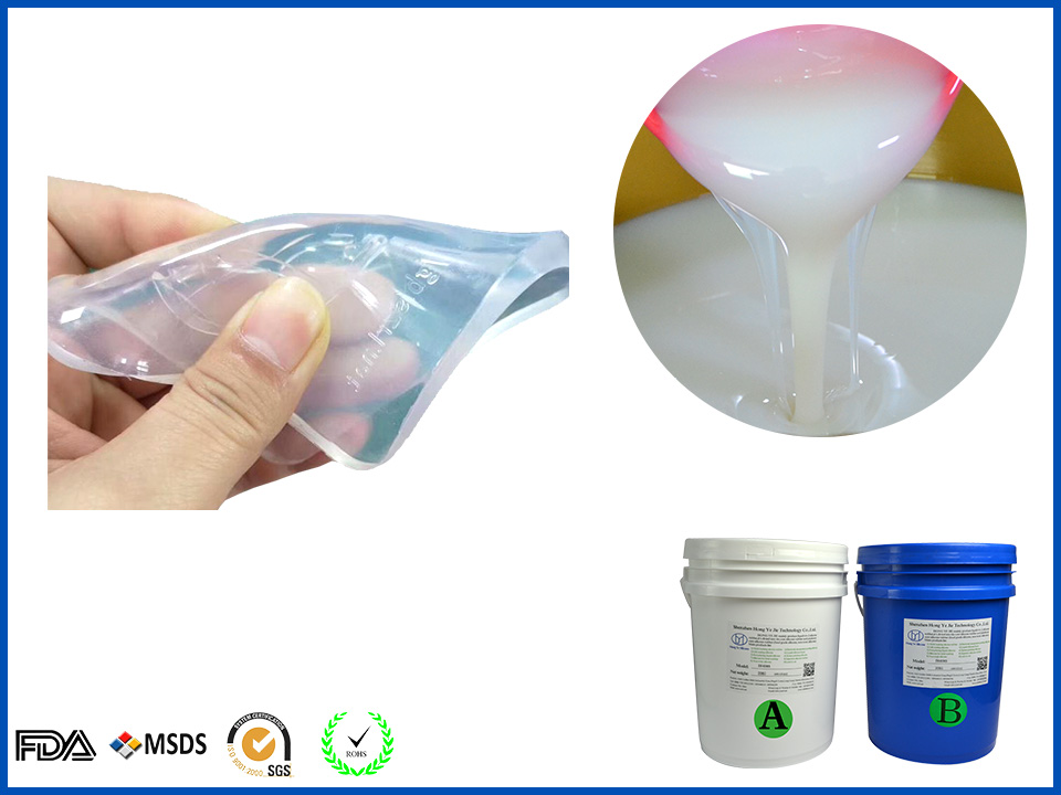 Transparent liquid silicone rubber
