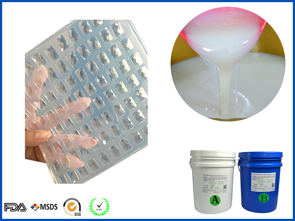 Transparent silicone for resin diamond