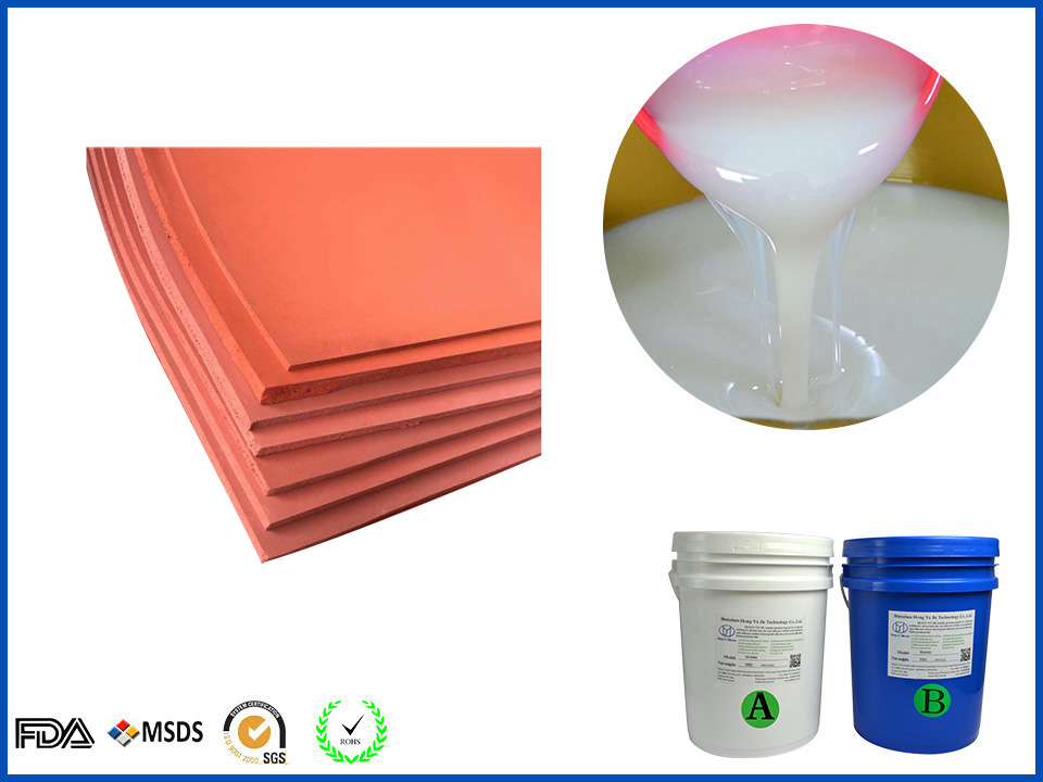 High density silicone foam liquid material