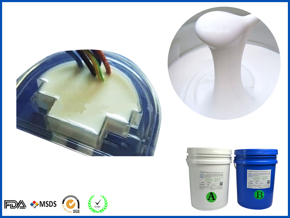 Potting silicone for electronic power module