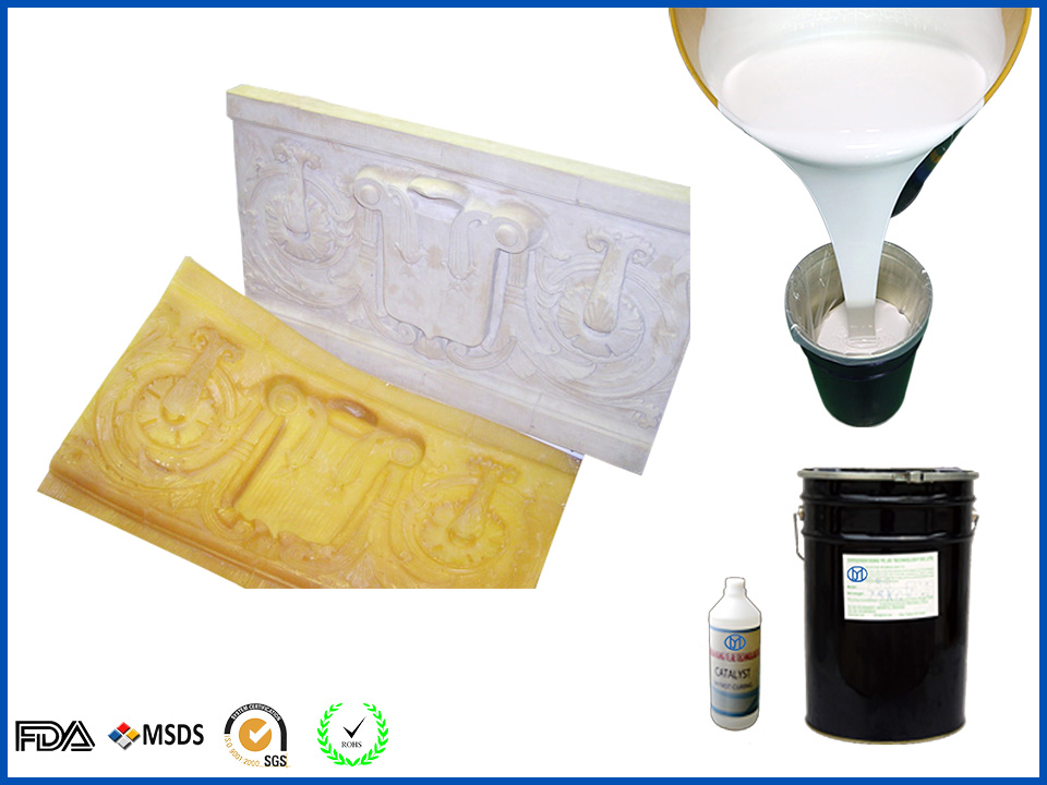 RTV silicone elastomer for plaster mouldings