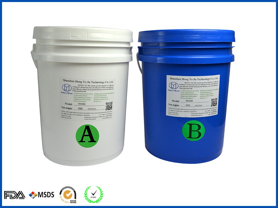 Two components silicone rubber